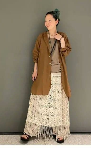 journal standard luxe レースフリンジ スカート