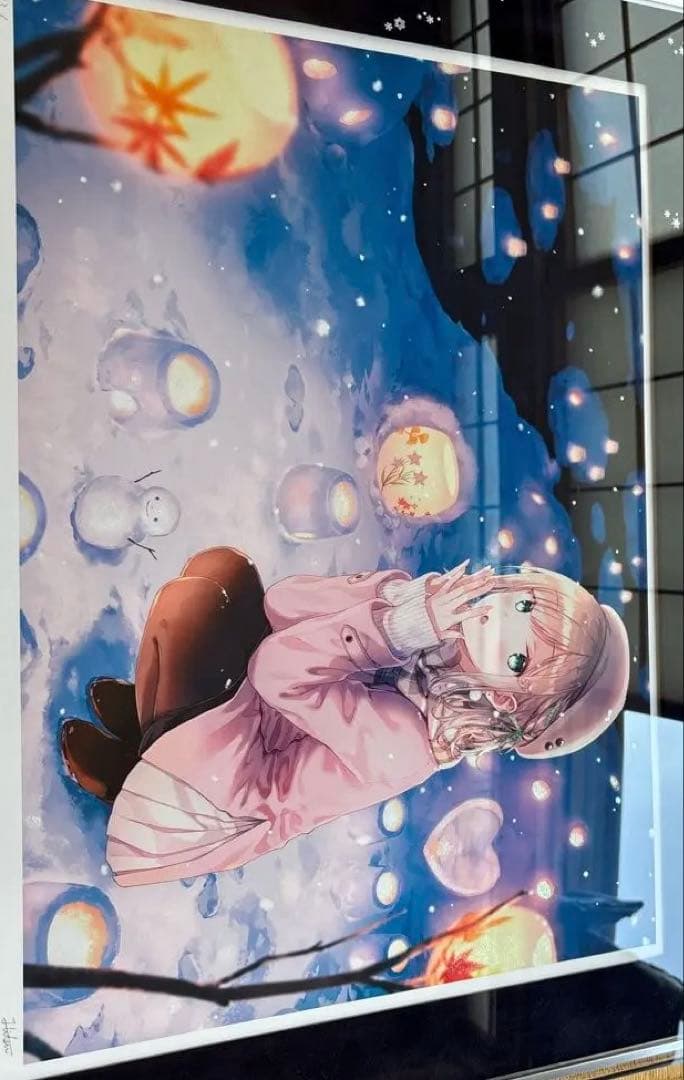 hiten 雪あかり アールビバン 版画 限定生産 - メルカリ
