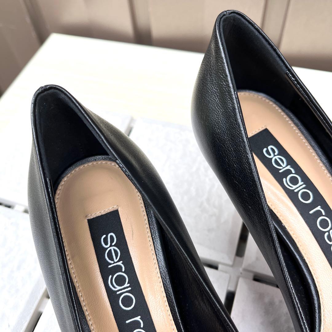 新品 36 Sergio rossi sr1 パンプス 黒 A78952 23 - メルカリ