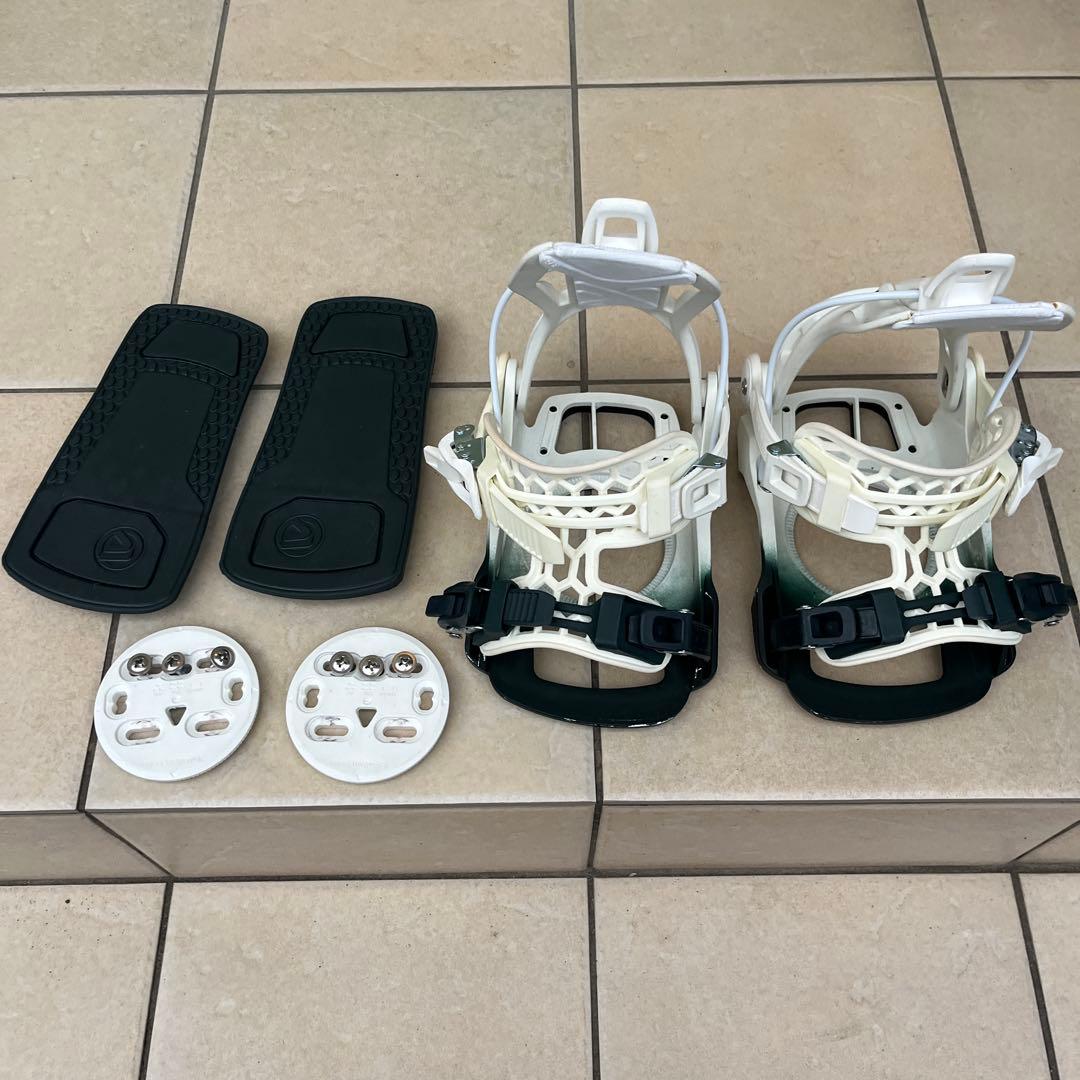 FLOW ビンディング ホワイト/グリーン サイズS