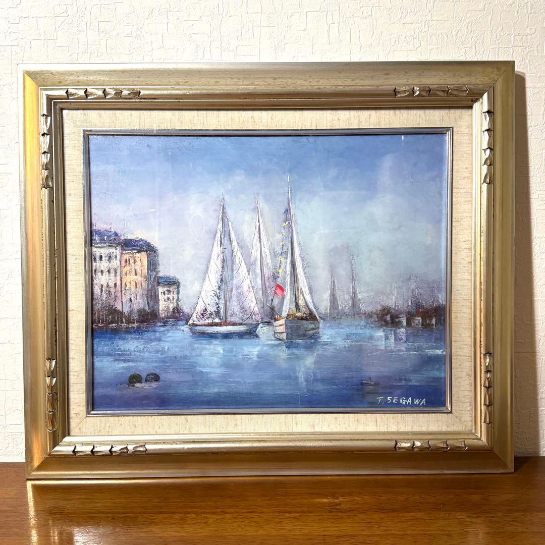 瀬川竜夫 マルセイユ 絵画 油絵