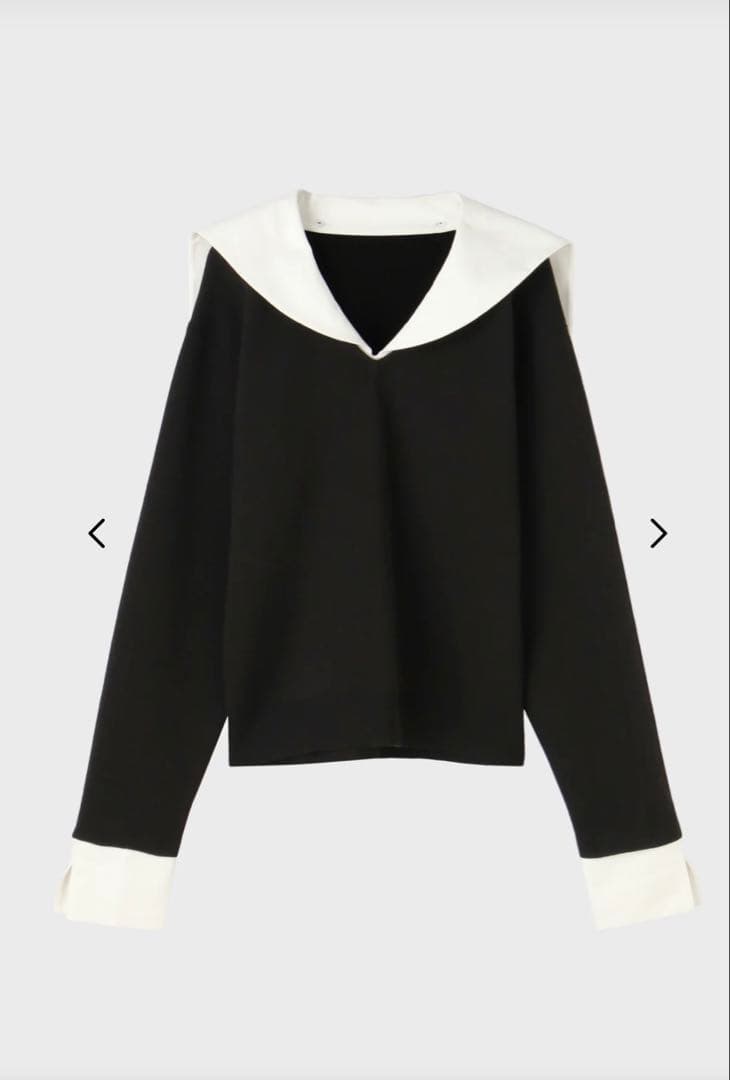 THE TOÉ THE TOE Cochem Sailor Top ブラック Cochem Sailor Top – THE TOÉ