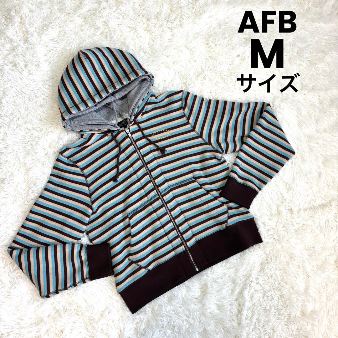 トップス AFB DOUBLE LAYERD ZIP UP HOODIE