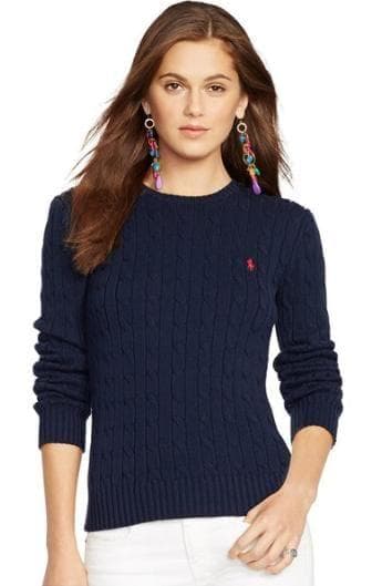 【極美品】POLO RALPH LAUREN ケーブルセーター ポニー刺繍