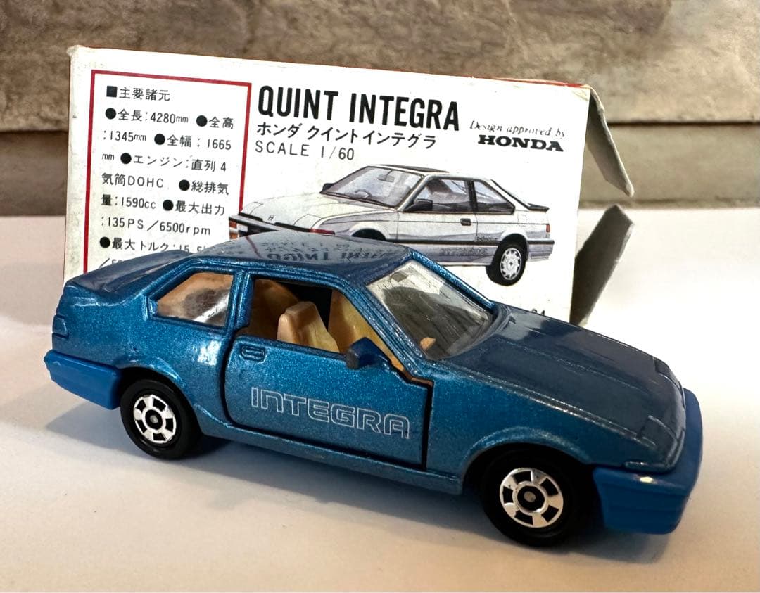 トミカ 赤箱 日本製 ホンダ クイント インテグラ - メルカリ