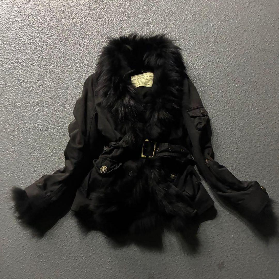 00s ファージャケット ダークコア 平成ギャル お兄系 y2k archive