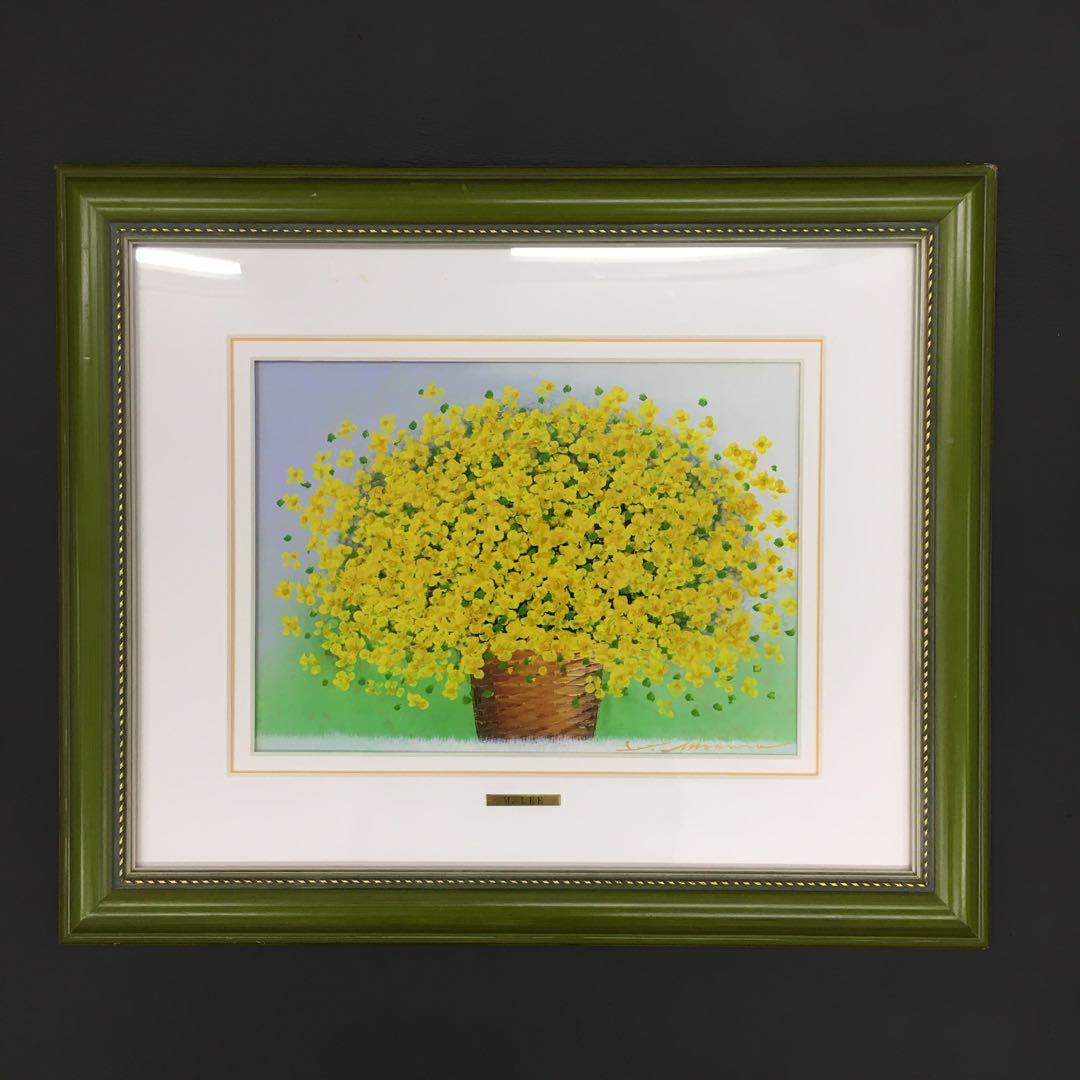 リームンロー 小花いっぱい(黄) 油彩 油絵 三浦昇 李文魯 - メルカリ