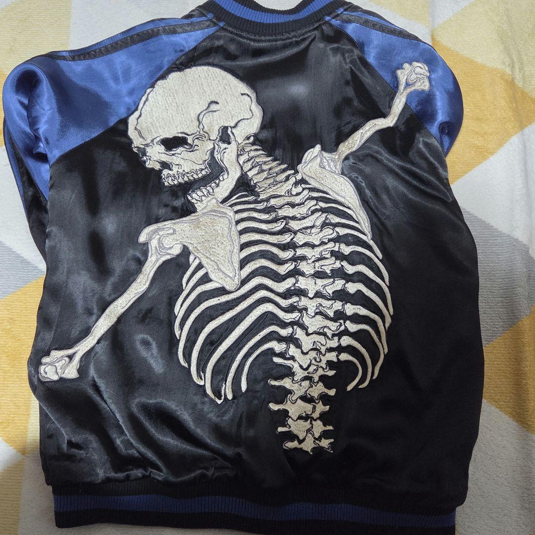 抱き着き髑髏 スカジャン リバーシブル　花旅楽団　M ヒプマイ 浅沼晋太郎