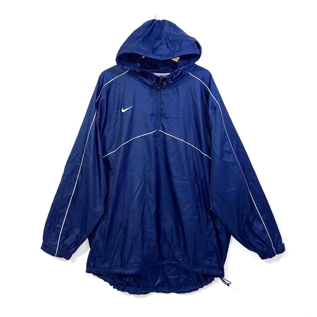 90s vintage NIKE ナイキ アノラックパーカー ネイビー XXL - メルカリ