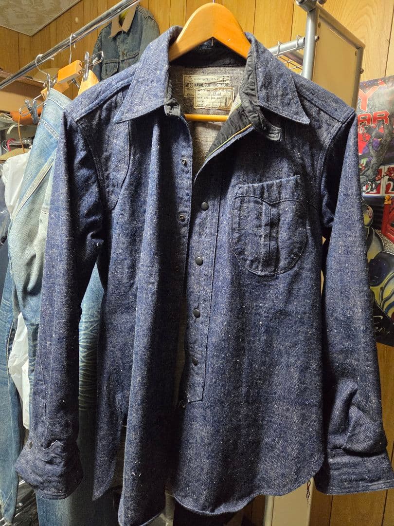 SUGARCANE×Mr.freedom　砂糖黍デニムCPOシャツ