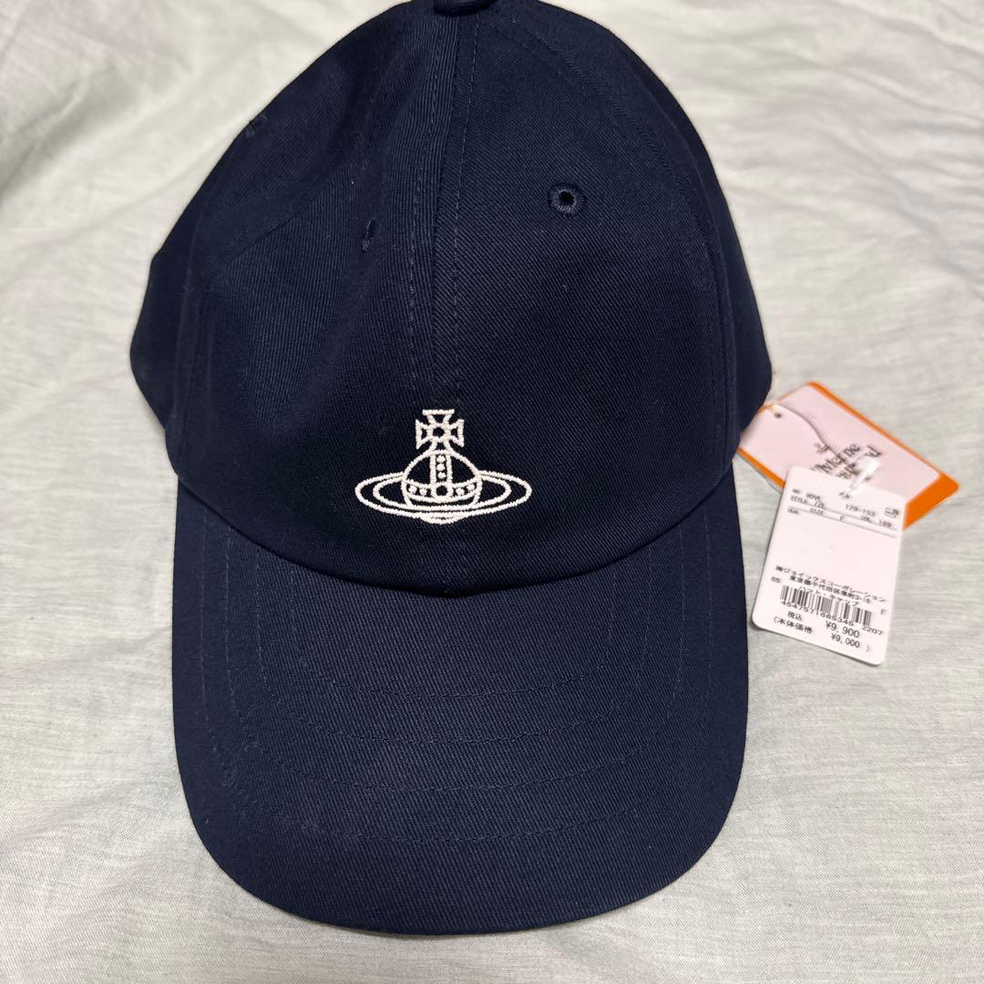 ヴィヴィアンウエストウッド　キャップ　ネイビー