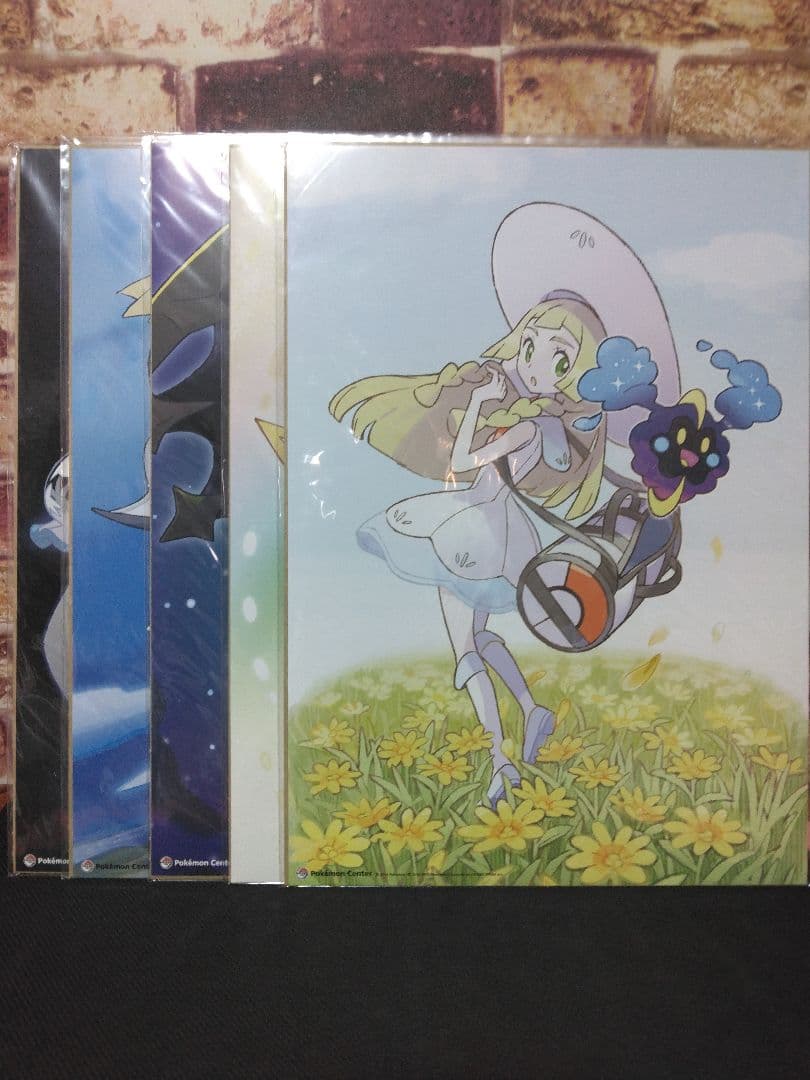 ポケモン　ミニポスター　リーリエ　グラジオ　ルザミーネ