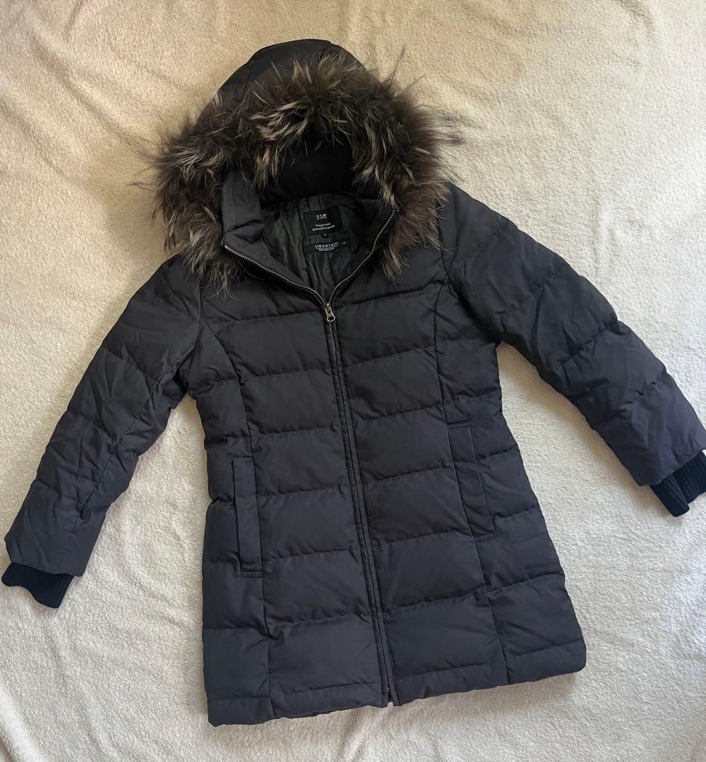 美品　23区 LIMONTA ダウンコート ラクーンファー 洗える Aライン