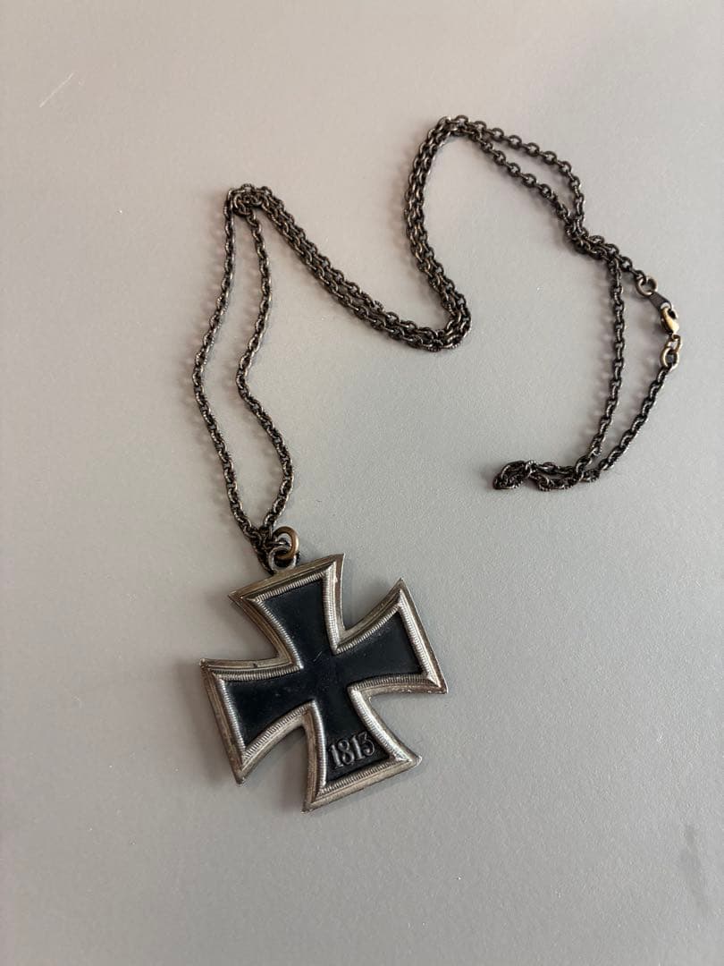 1939年刻印 アイアンクロス ネックレス ヴィンテージ ミリタリー ドイツ ミリタリー〉鉄十字 ハーケン クロイツ ペンダント 1939年(ドイツ