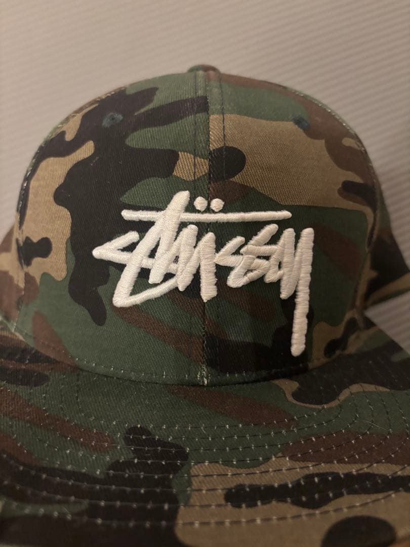 STUSSY カモフラージュ 迷彩キャップ ステューシー - メルカリ