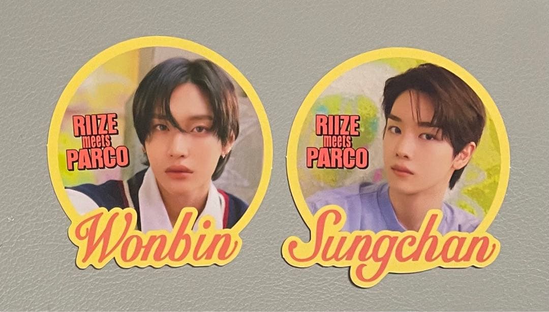 RIIZE ウォンビン　ソンチャン　非売品ステッカー RIIZE ウォンビンソンチャン非売品ステッカー