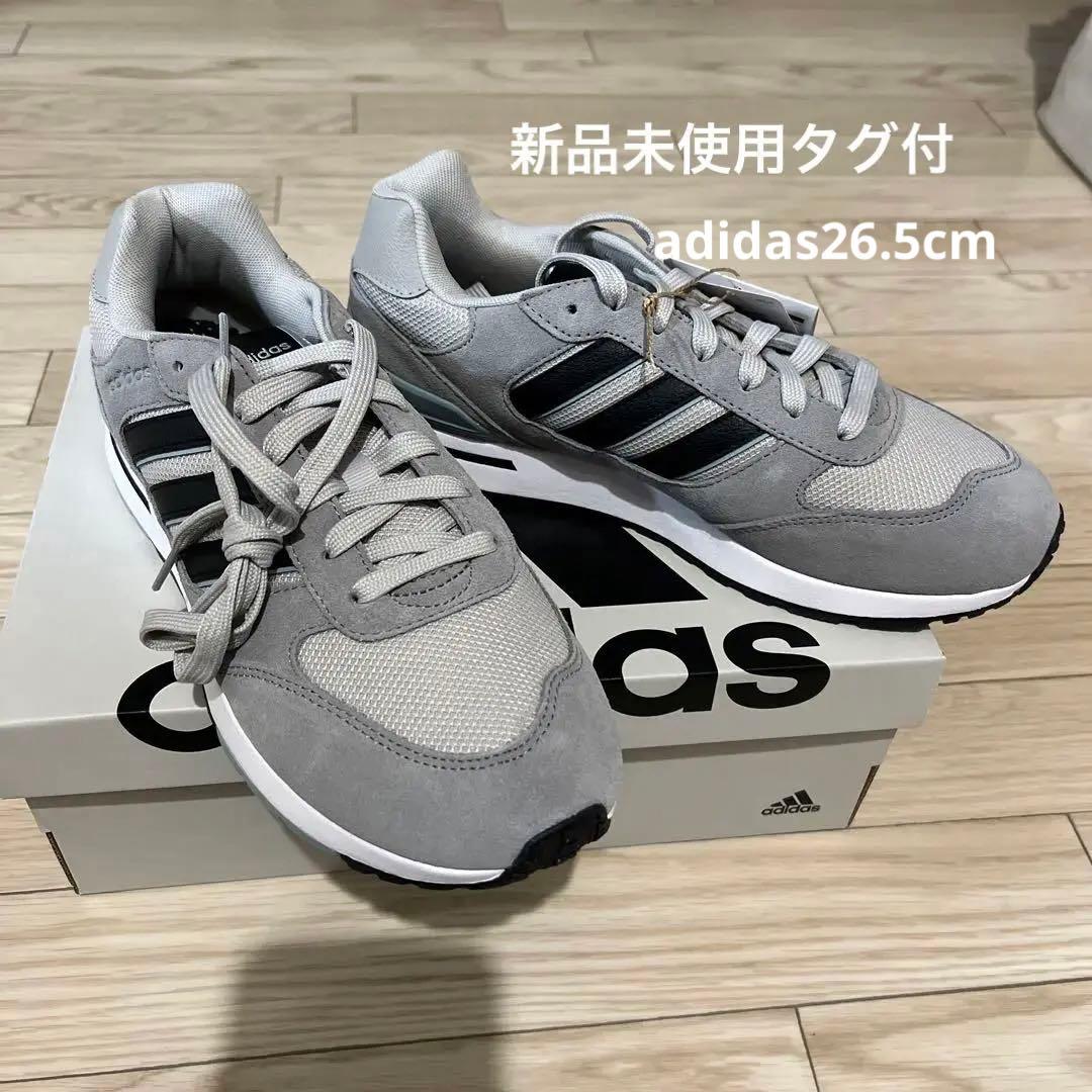 アディダス ラン 80s HP6113 メンズ スニーカー ： グレー×ブラック