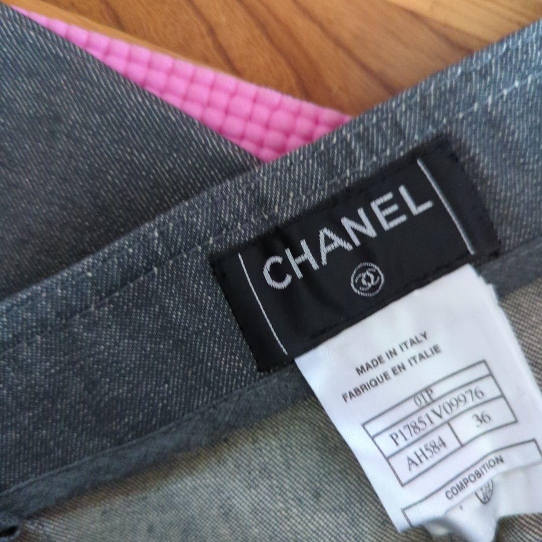 koyuki様専用シャネルCOCOマークデニムワイドベルボトム未使用品36