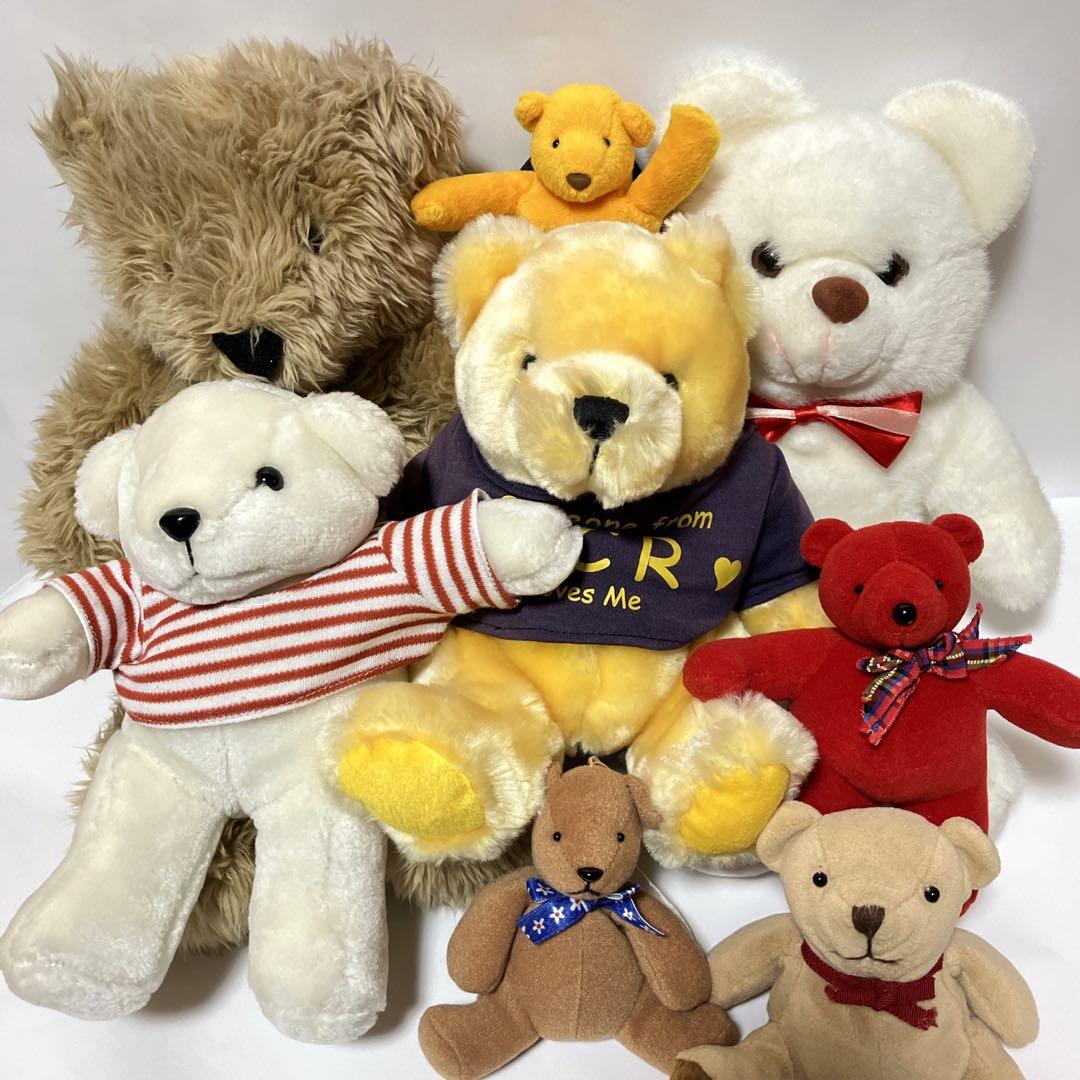 テディベアセット8点 ノースアメリカンベア サンレモン マザーグースの
