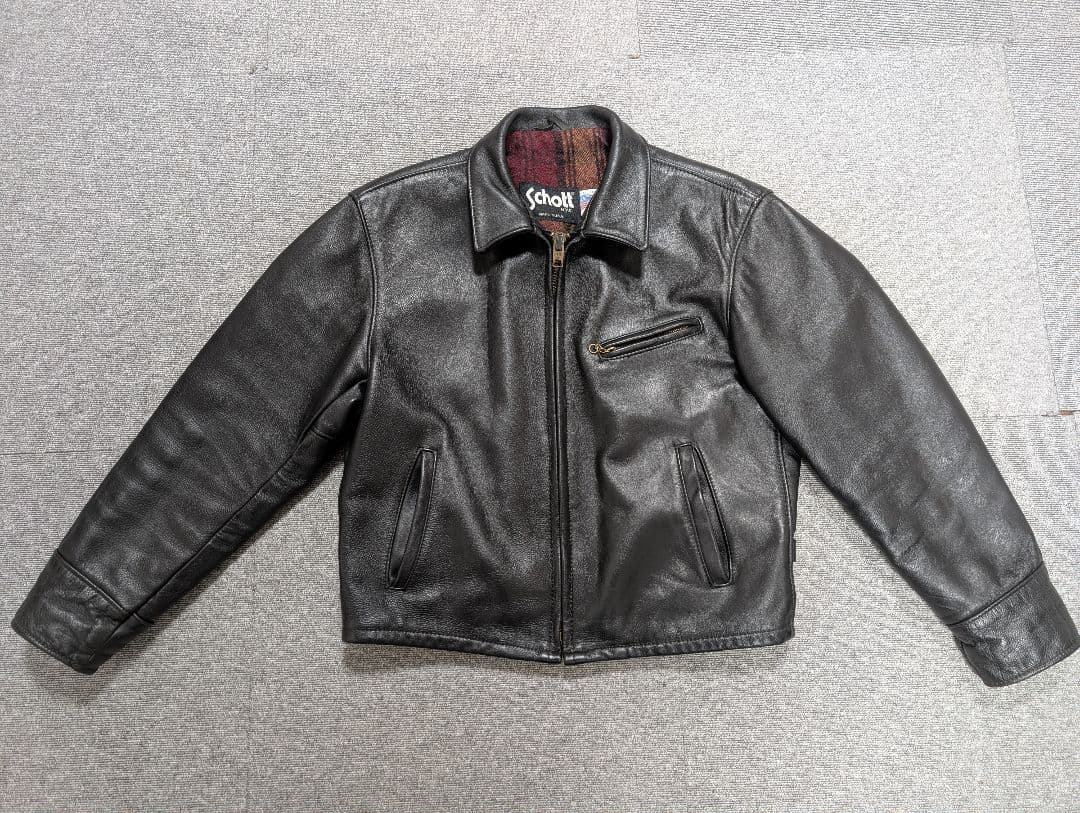 Schott 681 サイズ44 シングルライダース レザージャケット - メルカリ