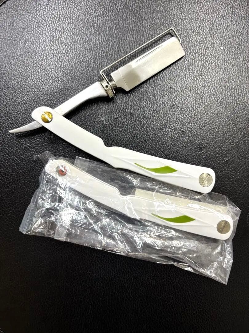 美品　フローレーザー　西洋剃刀　理容　シェービング　barber 剃刀　顔剃り