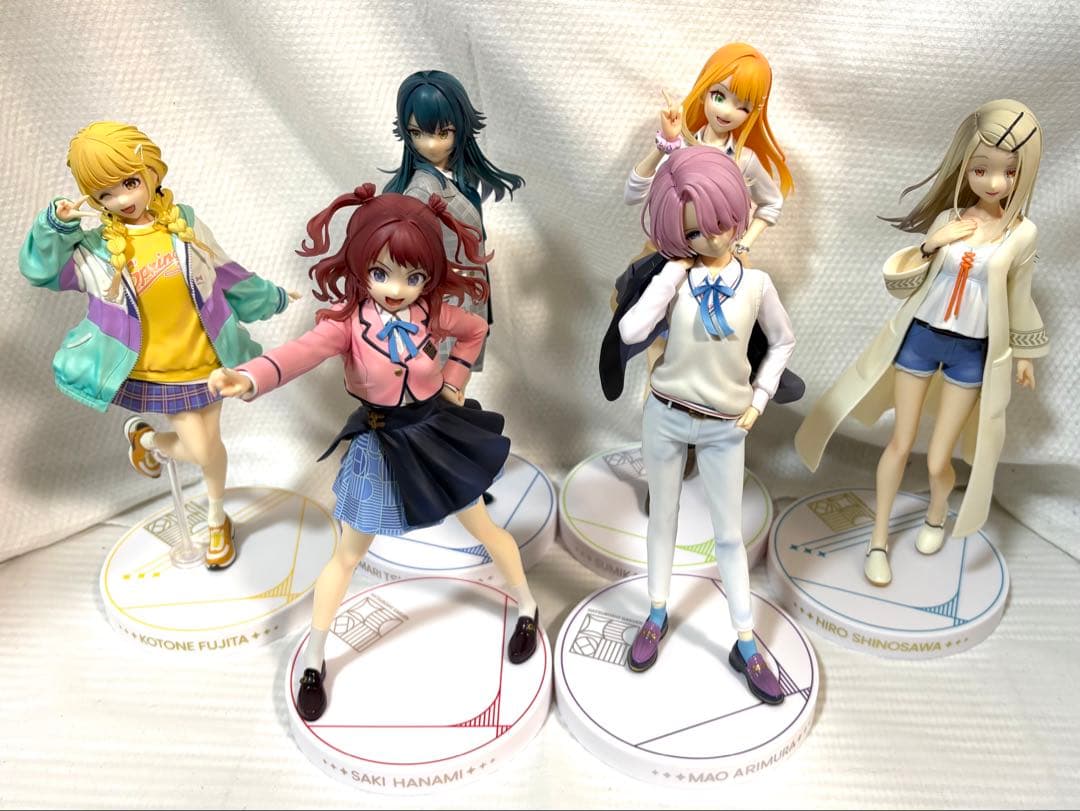 【中古品・箱無し】一番くじ　学園アイドルマスター　フィギュア　６点　まとめ売り