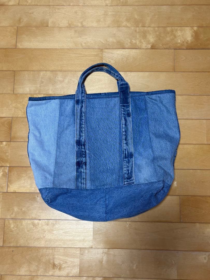 HEXICO デニムパッチワークトートバッグ