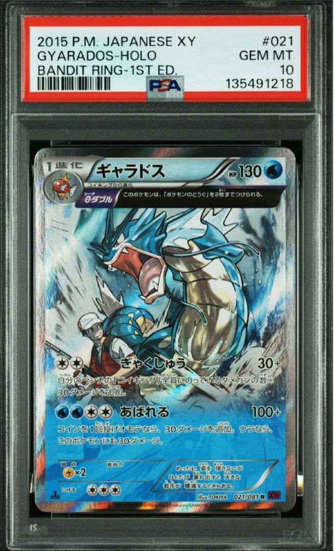 PSA10 ポケモンカード ギャラドス XY7 バンデットリング 021/081