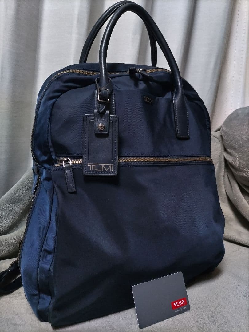 TUMI　トゥミ　Voyageur Aden　リュック　ネイビー 中古・古着通販】TUMI (トゥミ) リュック ネイビー×ブラック｜ブランド