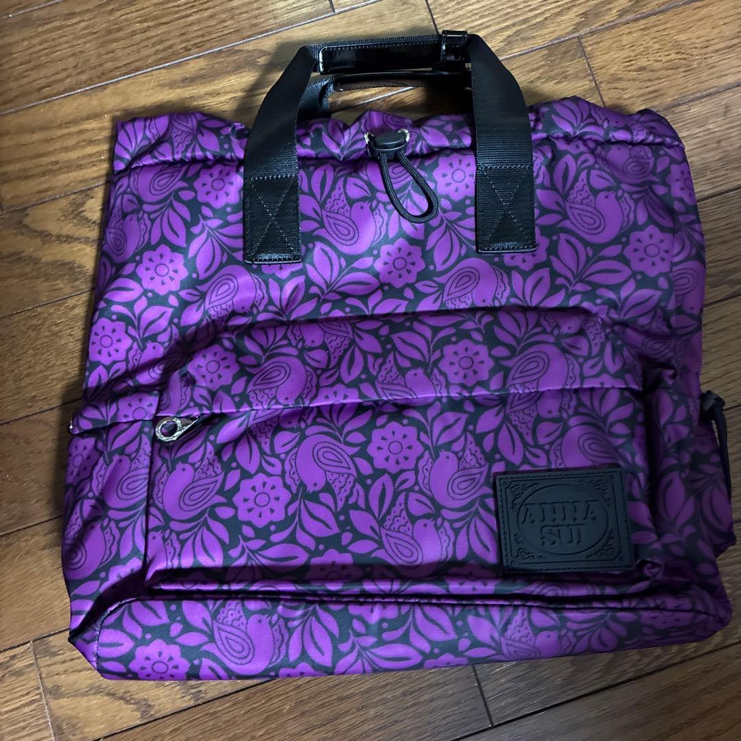 ANNA SUI リュック 紫 2WAYバック 新品未使用