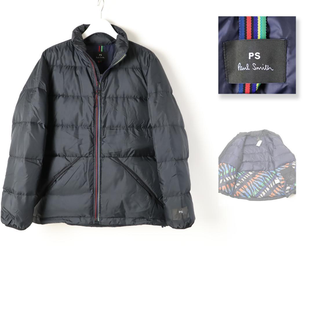 957 新品ポールスミス ストライプジップ ダウンジャケット ブルゾン XL
