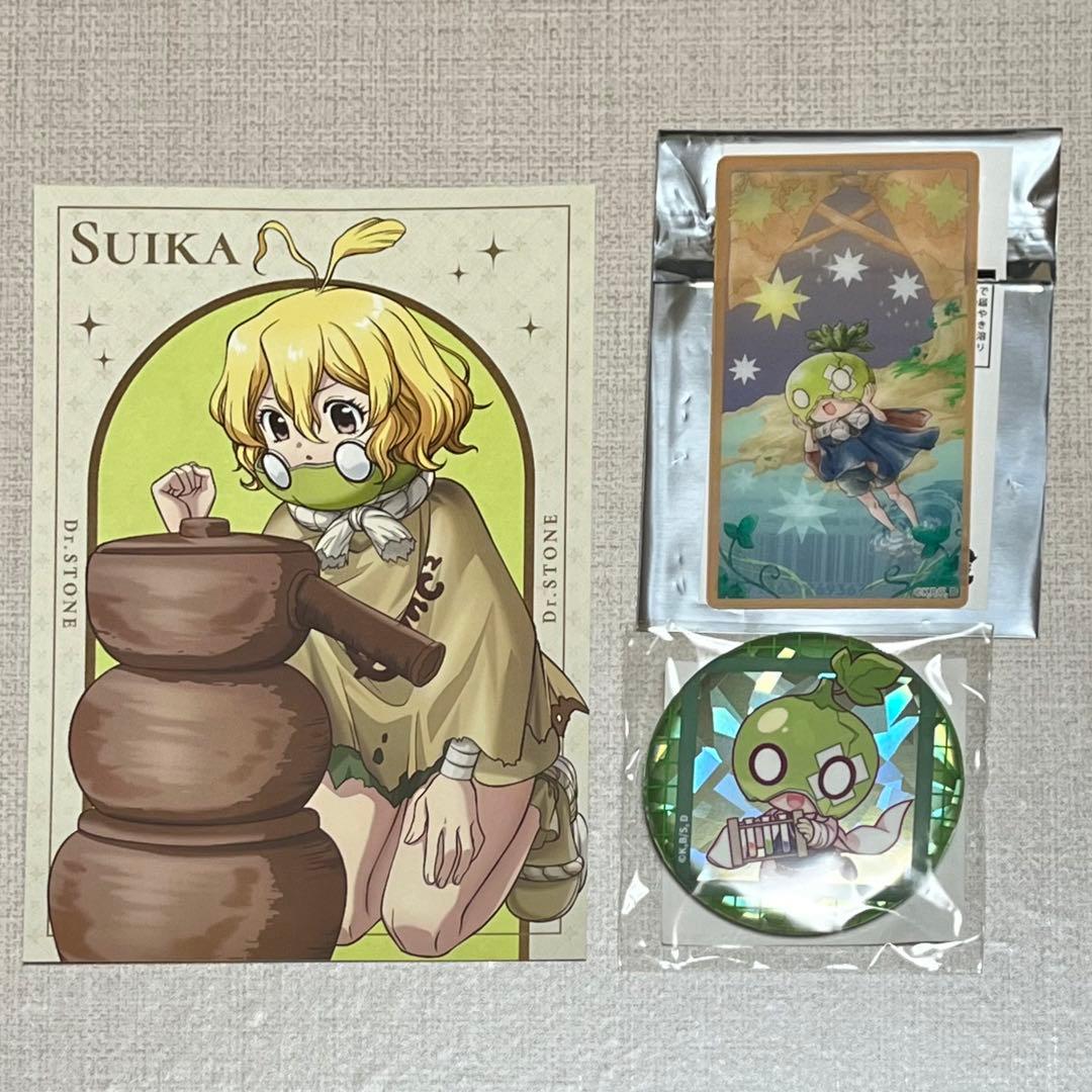 Dr.STONE ドクスト スイカ 缶バッジ ポストカード 特典 タロット
