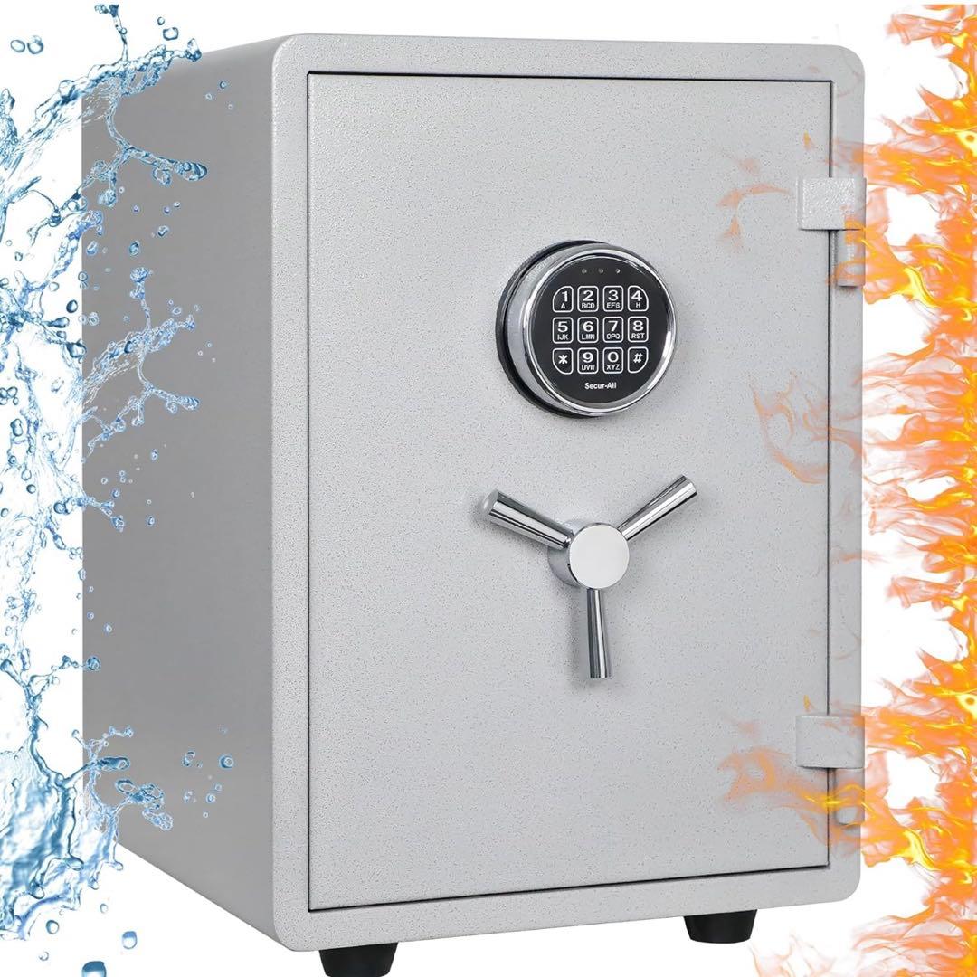 耐火金庫 1時間 耐火 耐水 超重量42.5KG 大型 金庫 家庭用 UL規格