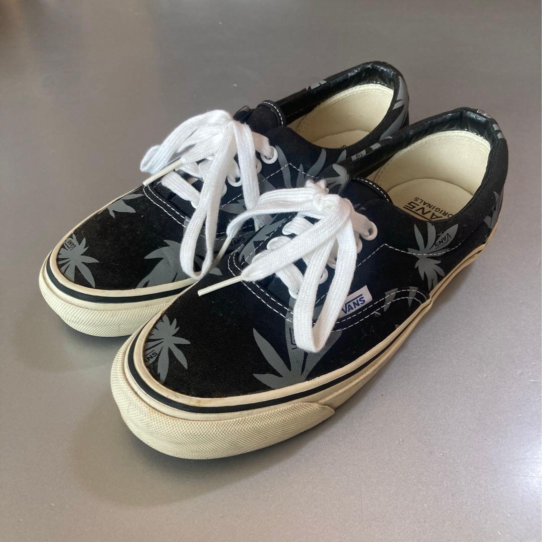 VANS ERA バンズ エラ 25cm US7 黒 マリファナ ガンジャ 麻柄 - メルカリ