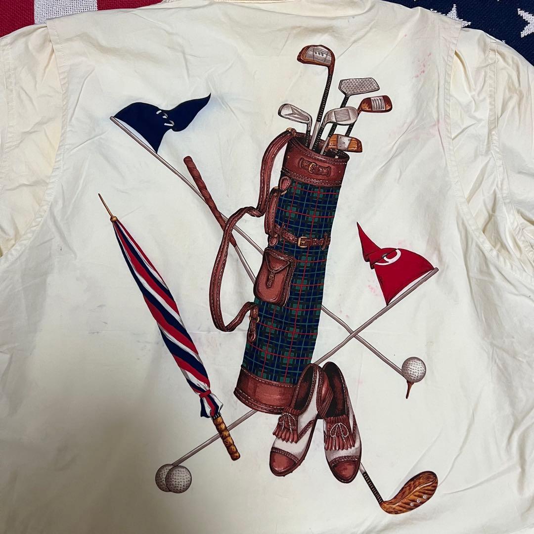 希少レア 90sラルフローレン ゴルフセット柄 スイングトップ アンチ