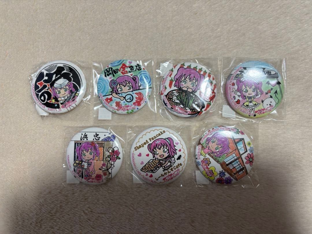 ラブライブ！サンシャイン！！ 黒澤ルビィ まちあるき缶バッジ 7点