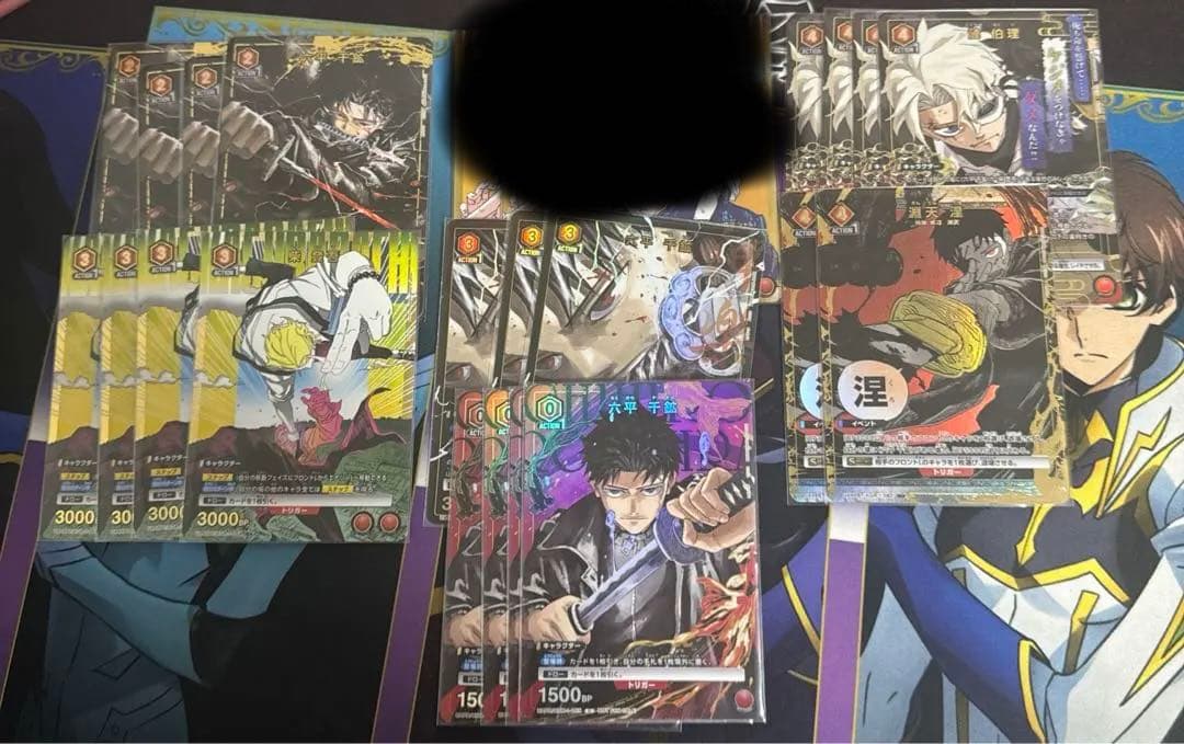 ユニオンアリーナ　カグラバチ 赤　六平千紘　パラまとめ　21枚セットデッキパッツ