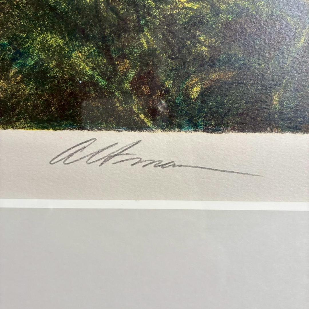 ハロルド・アルトマン「trio」リトグラフ 1988年 直筆サイン入り 額縁