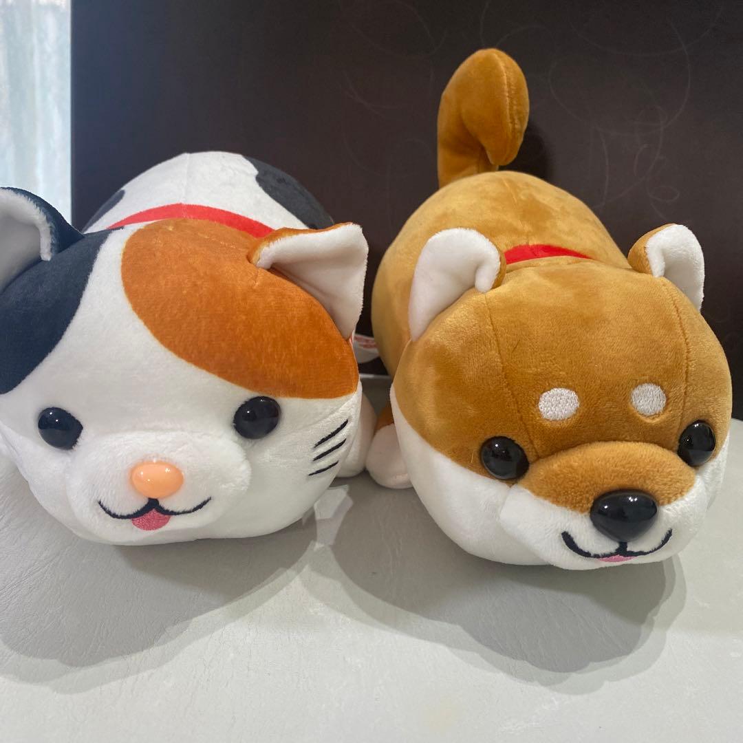 ハッピーまめしば みけねこ ぬいぐるみ 2点セット - メルカリ