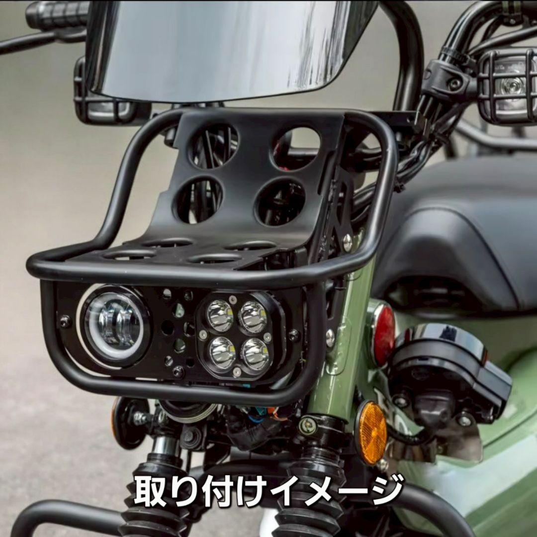 ハンターカブ CT125 LED デュアルヘッドライト フロントラック 一体型 MOONEYES ムーンアイズ ホンダ ハンターカブ CT125 デュアル ヘッド