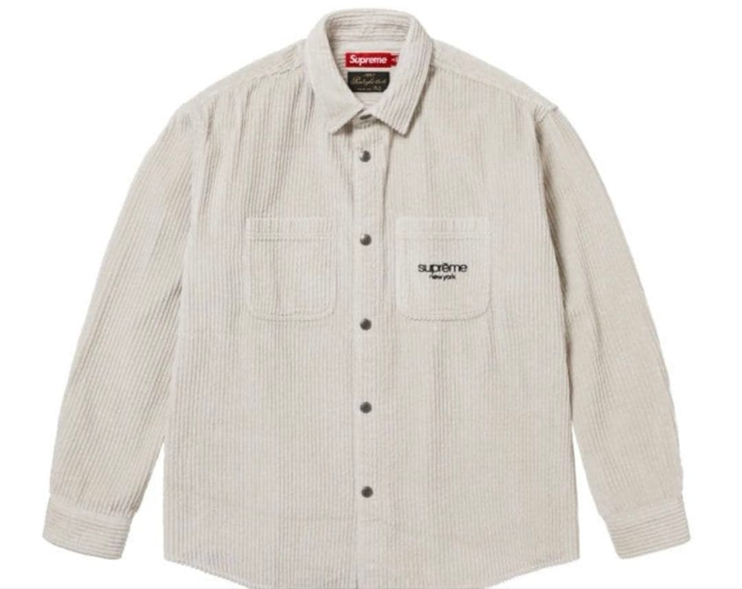 美品 Supreme Wide Wale Corduroy Snap Shirt Wide Wale Corduroy Snap Shirt - SupremeCommunity
