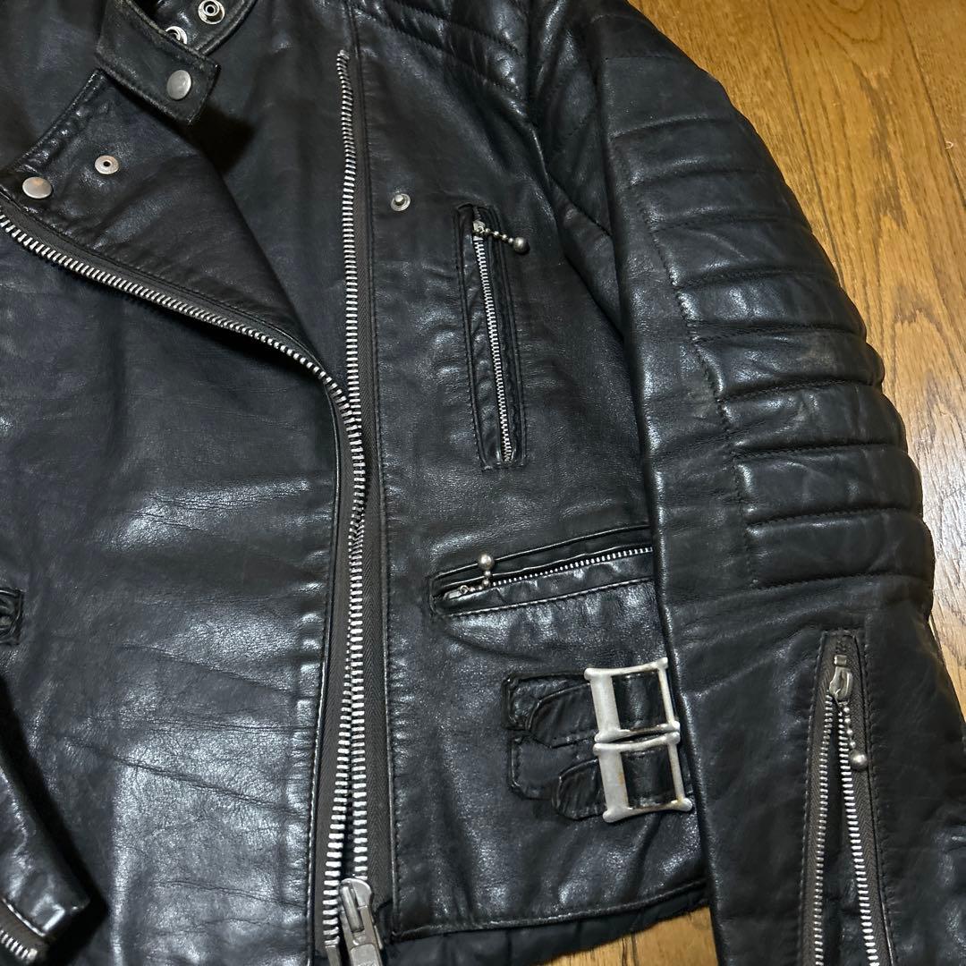 ヴィンテージUKライダースロンジャン666ルイスレザーパンク - メルカリ