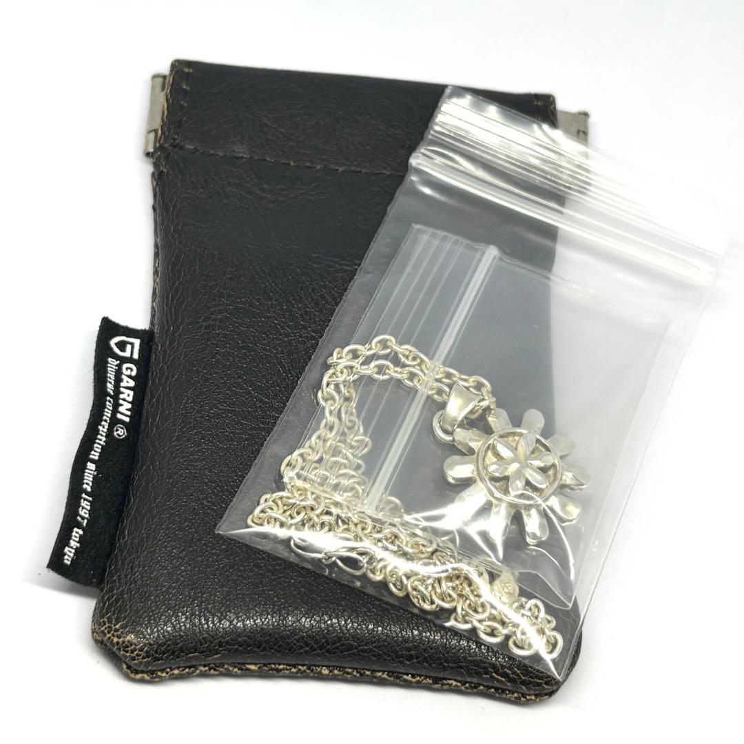 GARNI】太陽 花 ペンダント 47cm SILVER ネックレス ガルニ