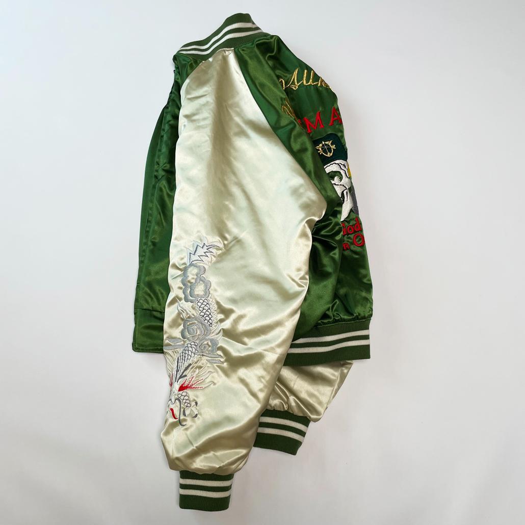 プリンス商会 サテンスカジャン Lサイズ ベトナム戦争 ドクロ 骸骨 龍