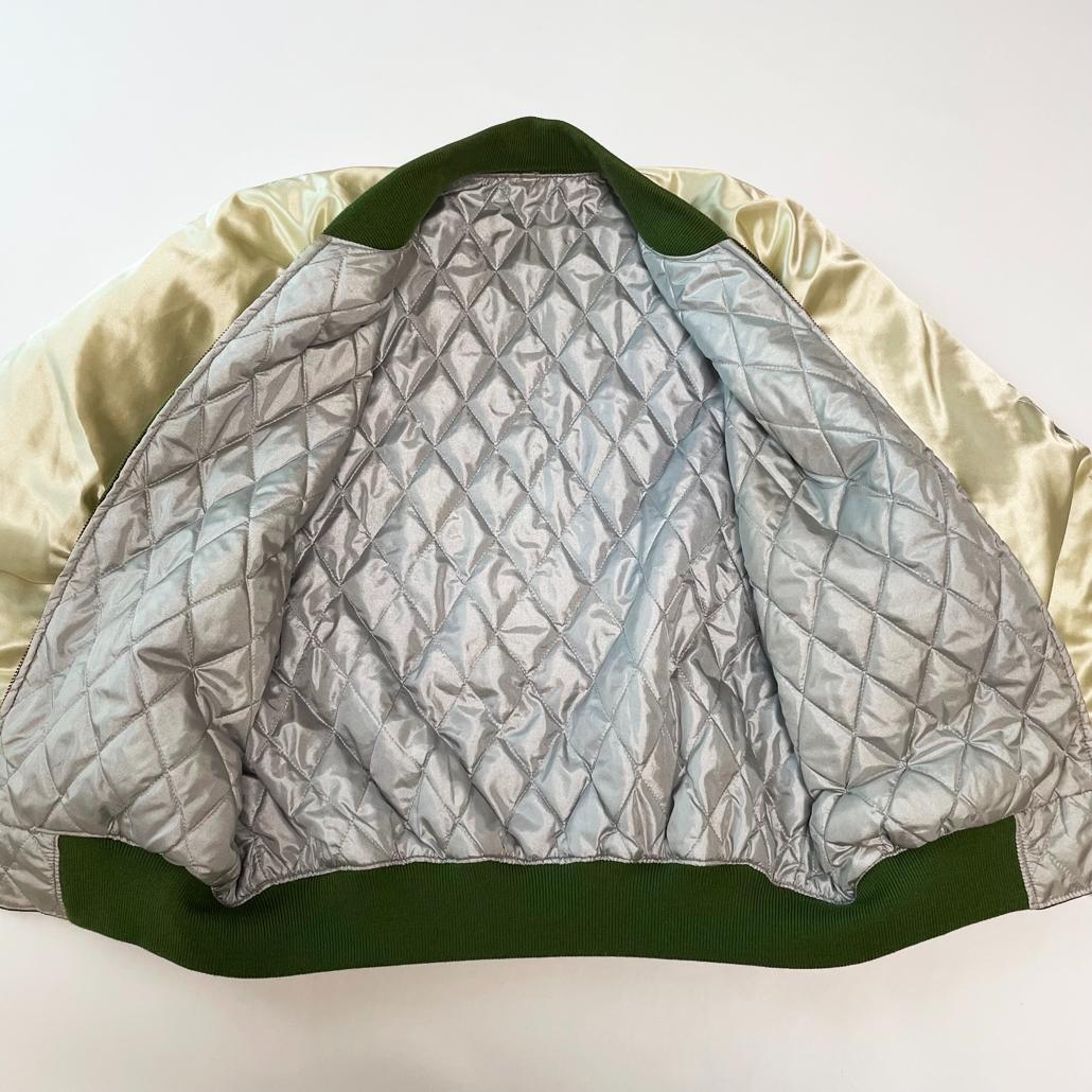 プリンス商会 サテンスカジャン Lサイズ ベトナム戦争 ドクロ 骸骨 龍