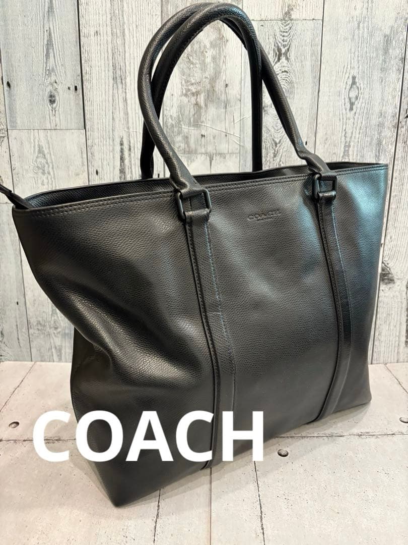 ● COACH コーチ　トートバッグ　レザー　ブラック