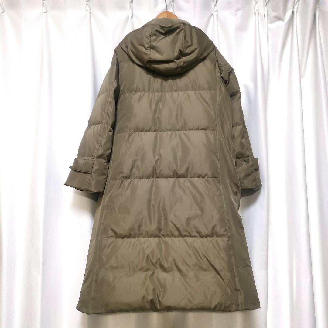 美品】リブインコンフォート くぼっち 撥水ロングダッフルダウンコート