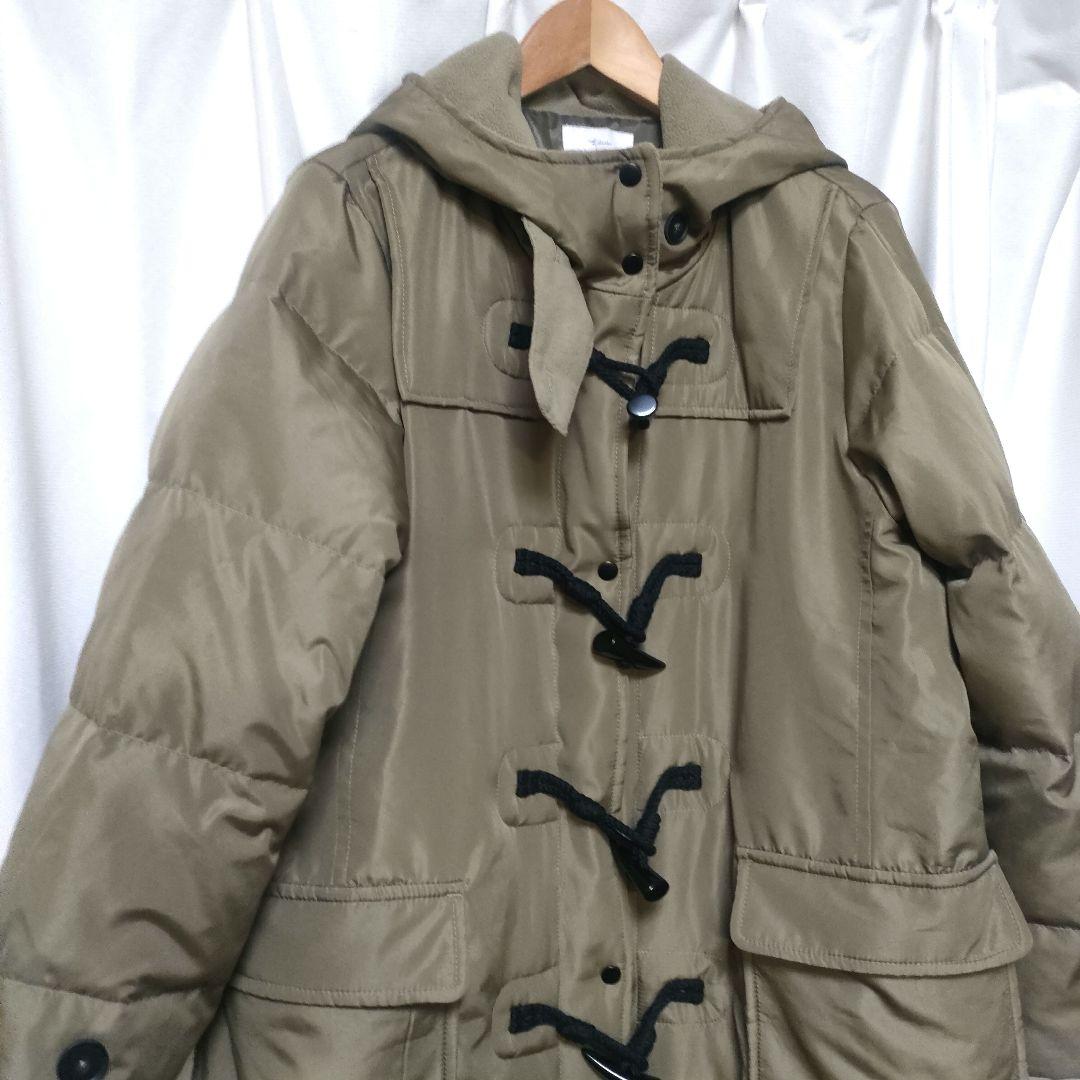 美品】リブインコンフォート くぼっち 撥水ロングダッフルダウンコート