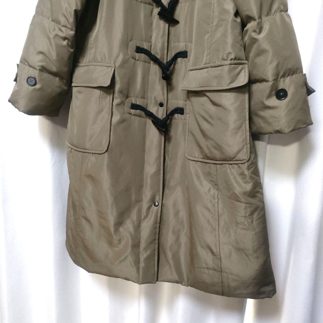 美品】リブインコンフォート くぼっち 撥水ロングダッフルダウンコート