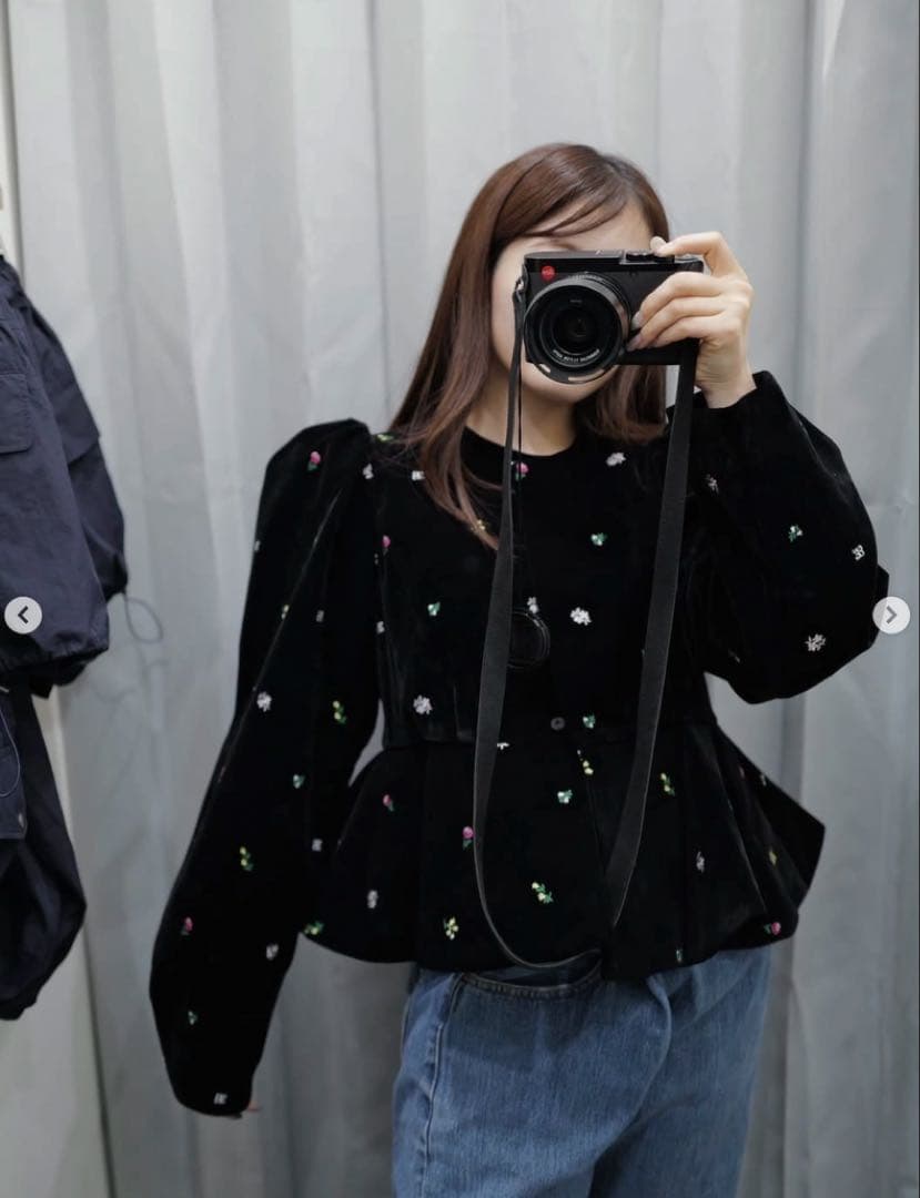 トップス B. STARRY PEPURAMU CARDIGAN bibiy